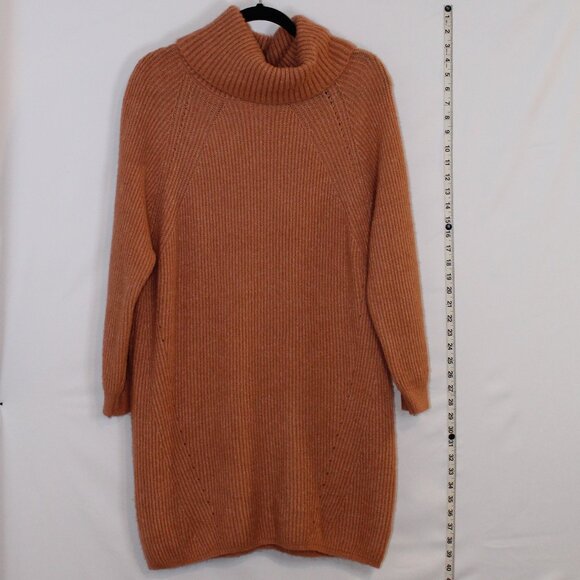 Fable Dresses & Skirts - Fable orange/rust-colored chunky knit cowl neck sweater dress L